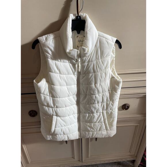 Style & Co Medium Ivory Puffer Vest - Picture 1 of 6